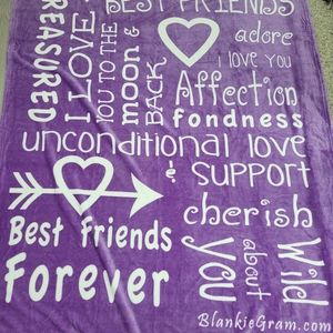 NEW Best Friends Fleece Blanket 5ft Long 4ft Wide